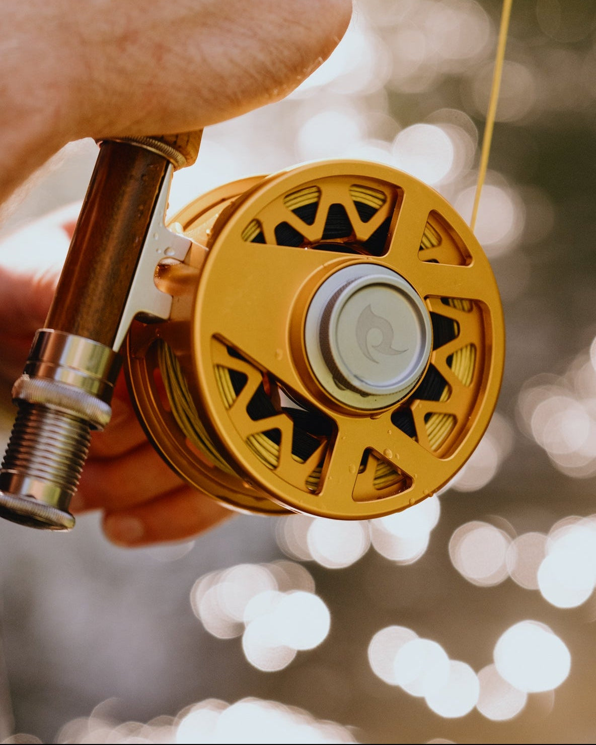 Solar orange Vernly Series Stone Reel by FitzAlan