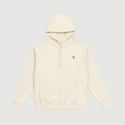 FitzAlan Chalkstream Hoodie in Sand with embroidered fox logo
